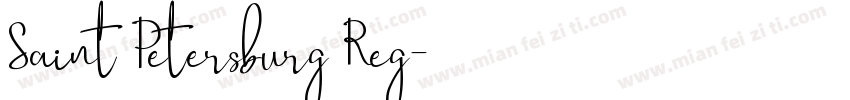 Saint Petersburg Reg字体转换